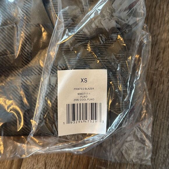 We wore what Plaid Blazer in Cool Gray - Picture 3 of 3